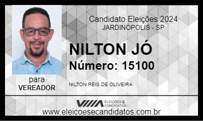 Candidato NILTON JÓ 2024 - JARDINÓPOLIS - Eleições