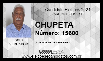 Candidato CHUPETA 2024 - JARDINÓPOLIS - Eleições