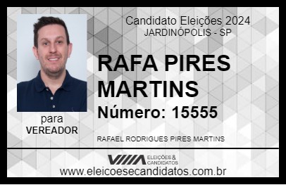 Candidato RAFA PIRES MARTINS 2024 - JARDINÓPOLIS - Eleições