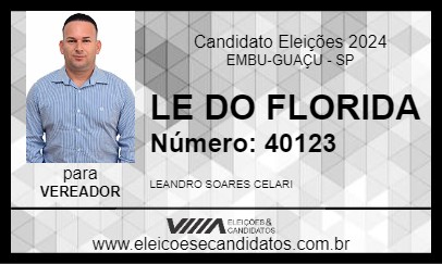 Candidato LE DO FLORIDA 2024 - EMBU-GUAÇU - Eleições