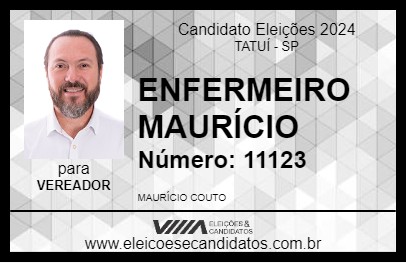 Candidato ENFERMEIRO MAURÍCIO 2024 - TATUÍ - Eleições