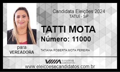 Candidato TATTI MOTA 2024 - TATUÍ - Eleições