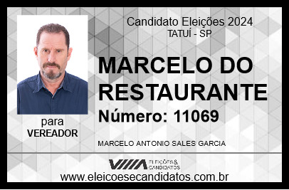 Candidato MARCELO DO RESTAURANTE 2024 - TATUÍ - Eleições