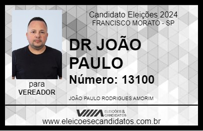 Candidato DR JOÃO PAULO 2024 - FRANCISCO MORATO - Eleições