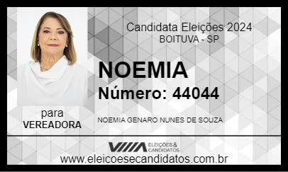 Candidato NOEMIA 2024 - BOITUVA - Eleições