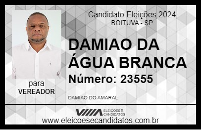 Candidato DAMIAO DA ÁGUA BRANCA 2024 - BOITUVA - Eleições