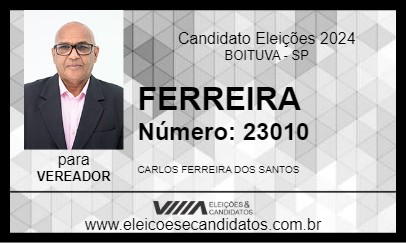 Candidato FERREIRA 2024 - BOITUVA - Eleições