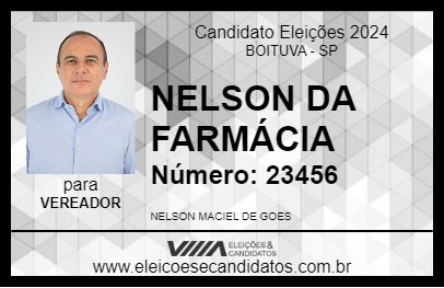 Candidato NELSON DA FARMÁCIA 2024 - BOITUVA - Eleições