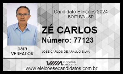 Candidato ZÉ CARLOS 2024 - BOITUVA - Eleições