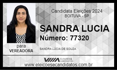 Candidato SANDRA LUCIA 2024 - BOITUVA - Eleições