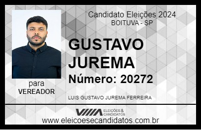 Candidato GUSTAVO JUREMA 2024 - BOITUVA - Eleições