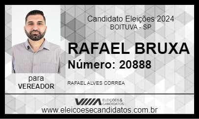 Candidato RAFAEL BRUXA 2024 - BOITUVA - Eleições