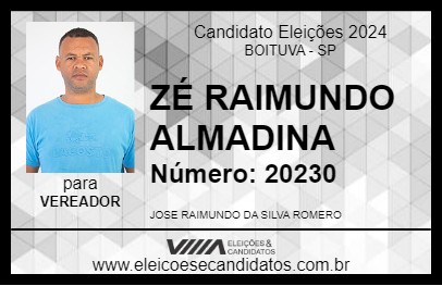 Candidato ZÉ RAIMUNDO ALMADINA 2024 - BOITUVA - Eleições