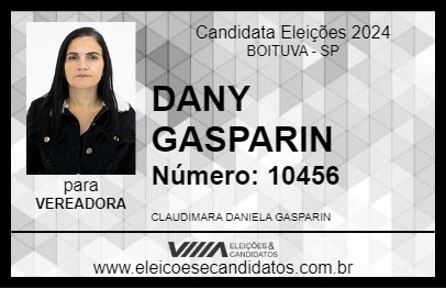 Candidato DANY GASPARIN 2024 - BOITUVA - Eleições