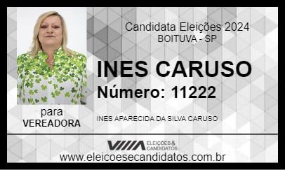 Candidato INES CARUSO 2024 - BOITUVA - Eleições