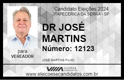 Candidato DR JOSÉ MARTINS 2024 - ITAPECERICA DA SERRA - Eleições