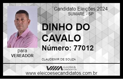 Candidato DINHO DO CAVALO 2024 - SUMARÉ - Eleições