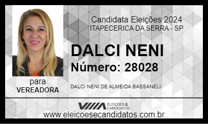 Candidato DALCI NENI 2024 - ITAPECERICA DA SERRA - Eleições