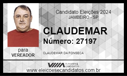 Candidato CLAUDEMAR 2024 - JAMBEIRO - Eleições