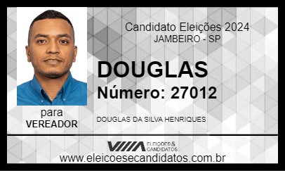 Candidato DOUGLAS 2024 - JAMBEIRO - Eleições