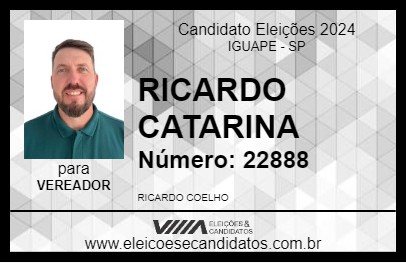 Candidato RICARDO CATARINA 2024 - IGUAPE - Eleições