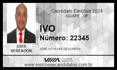 Candidato IVO 2024 - IGUAPE - Eleições