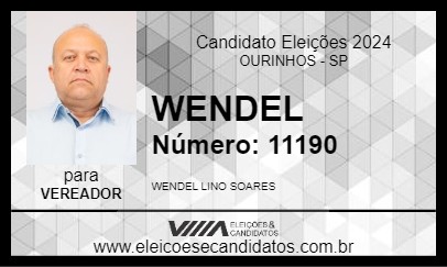 Candidato WENDEL 2024 - OURINHOS - Eleições