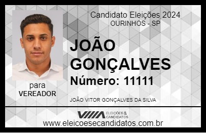 Candidato JOÃO GONÇALVES 2024 - OURINHOS - Eleições