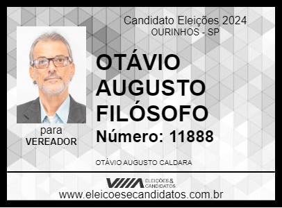 Candidato OTÁVIO AUGUSTO FILÓSOFO 2024 - OURINHOS - Eleições