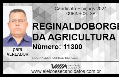 Candidato REGINALDOBORGES DA AGRICULTURA 2024 - OURINHOS - Eleições