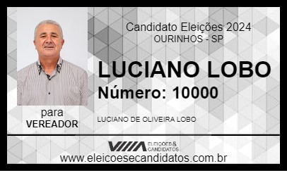 Candidato LUCIANO LOBO 2024 - OURINHOS - Eleições