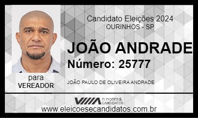 Candidato JOÃO ANDRADE 2024 - OURINHOS - Eleições