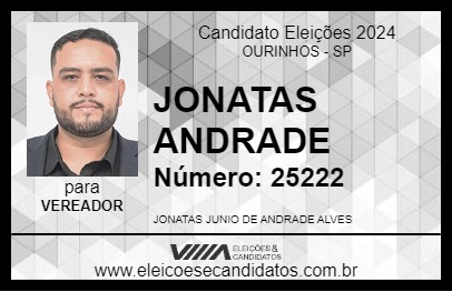 Candidato JONATAS ANDRADE 2024 - OURINHOS - Eleições