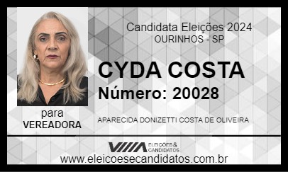 Candidato CYDA COSTA 2024 - OURINHOS - Eleições