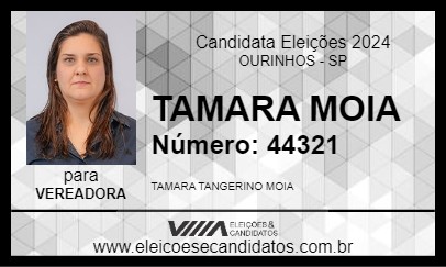 Candidato TAMARA MOIA 2024 - OURINHOS - Eleições