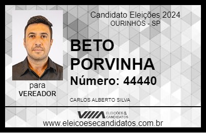 Candidato BETO PORVINHA 2024 - OURINHOS - Eleições