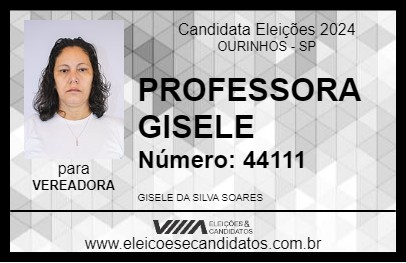 Candidato PROFESSORA GISELE 2024 - OURINHOS - Eleições