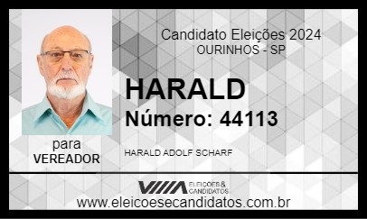 Candidato HARALD 2024 - OURINHOS - Eleições