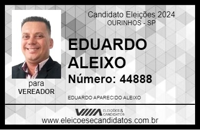 Candidato EDUARDO ALEIXO 2024 - OURINHOS - Eleições