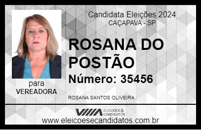 Candidato ROSANA DA SAUDE 2024 - CAÇAPAVA - Eleições