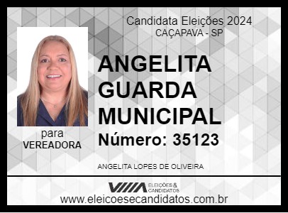 Candidato ANGELITA LOPES 2024 - CAÇAPAVA - Eleições