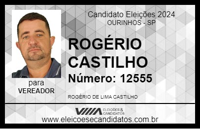 Candidato ROGÉRIO CASTILHO 2024 - OURINHOS - Eleições