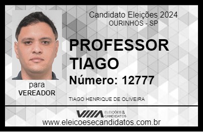 Candidato PROFESSOR TIAGO 2024 - OURINHOS - Eleições