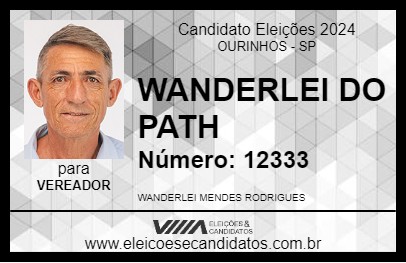 Candidato WANDERLEI DO PATH 2024 - OURINHOS - Eleições