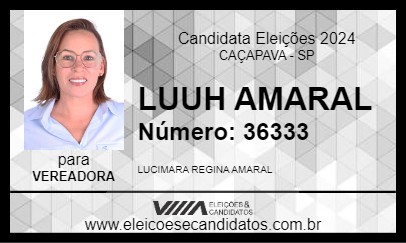 Candidato LUUH AMARAL 2024 - CAÇAPAVA - Eleições