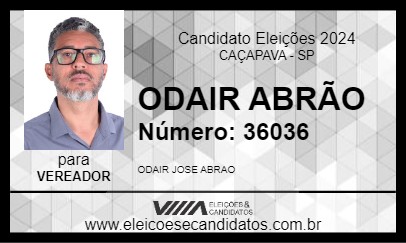 Candidato ODAIR ABRÃO 2024 - CAÇAPAVA - Eleições