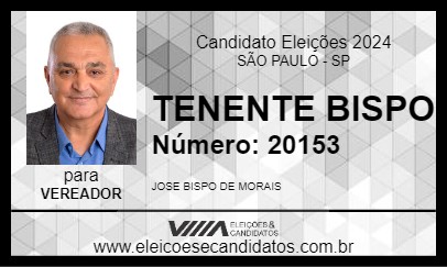 Candidato TENENTE BISPO 2024 - SÃO PAULO - Eleições