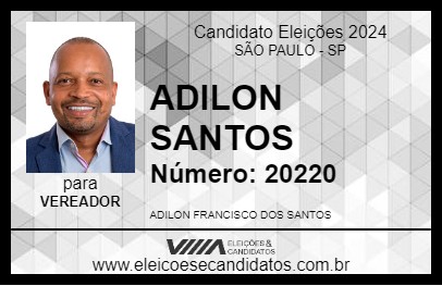 Candidato ADILON SANTOS 2024 - SÃO PAULO - Eleições