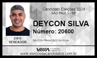 Candidato DEYCON SILVA 2024 - SÃO PAULO - Eleições