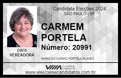 Candidato CARMEM PORTELA 2024 - SÃO PAULO - Eleições